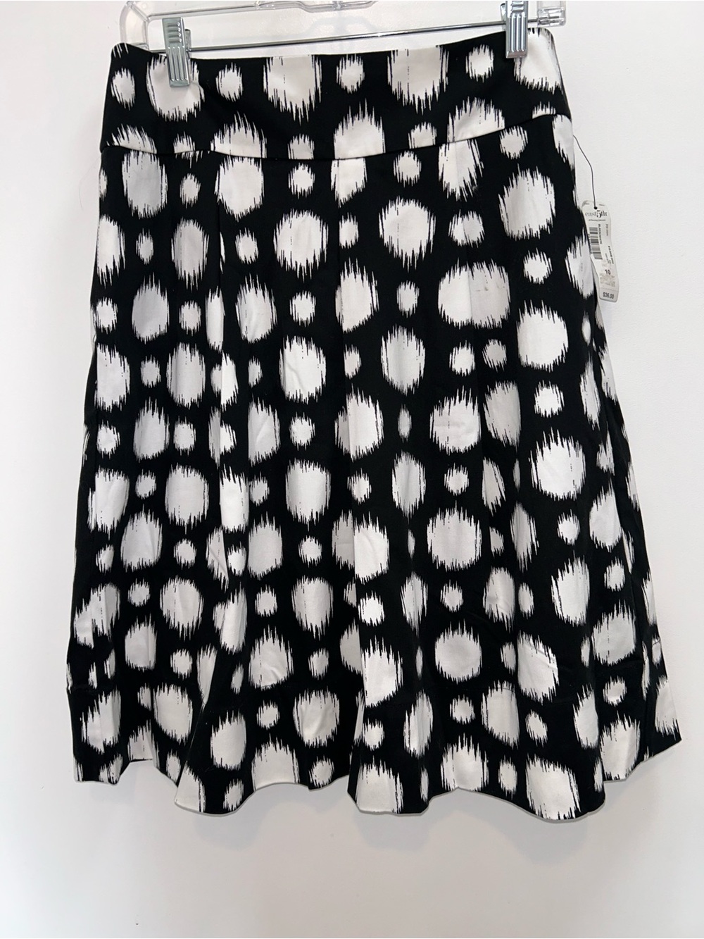 East 5th Black and White Polka Dot Skater Skirt